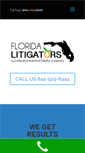 Mobile Screenshot of floridalitigators.com